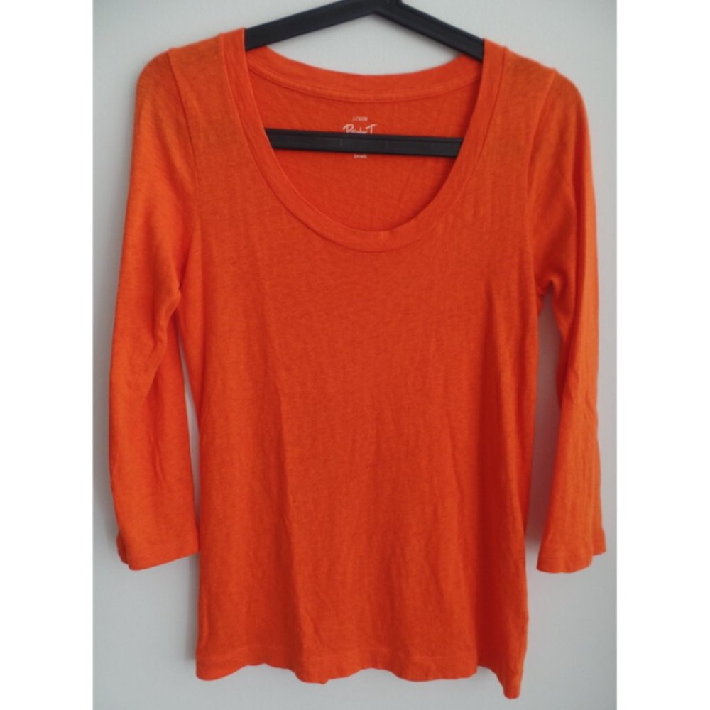 J.Crew Orange Painter T, sz Small